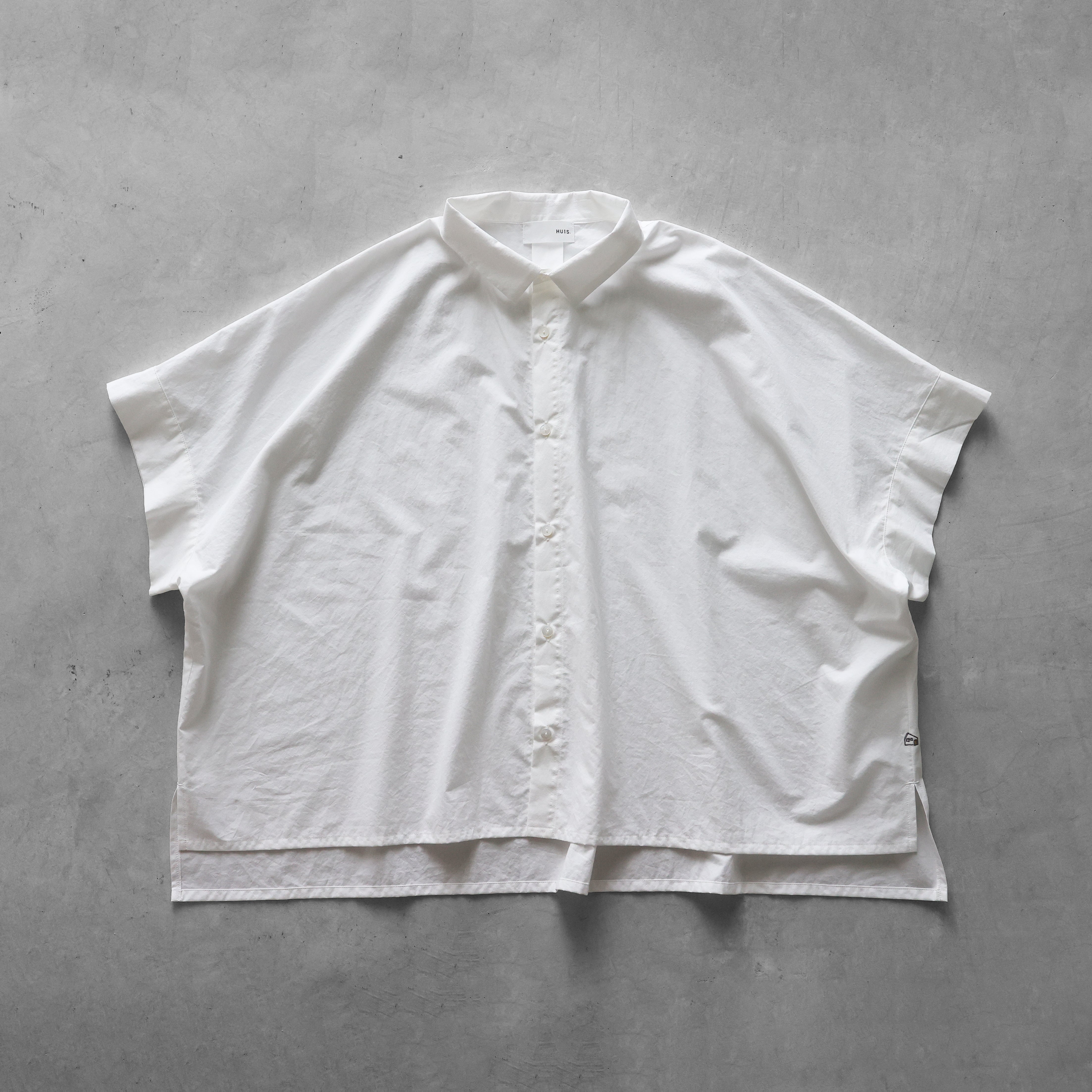 HUIS. オーガニックコットンスクエアワイドシャツ オーガニックコットンスクエアワイドシャツ【レディス】U024 – HUIS