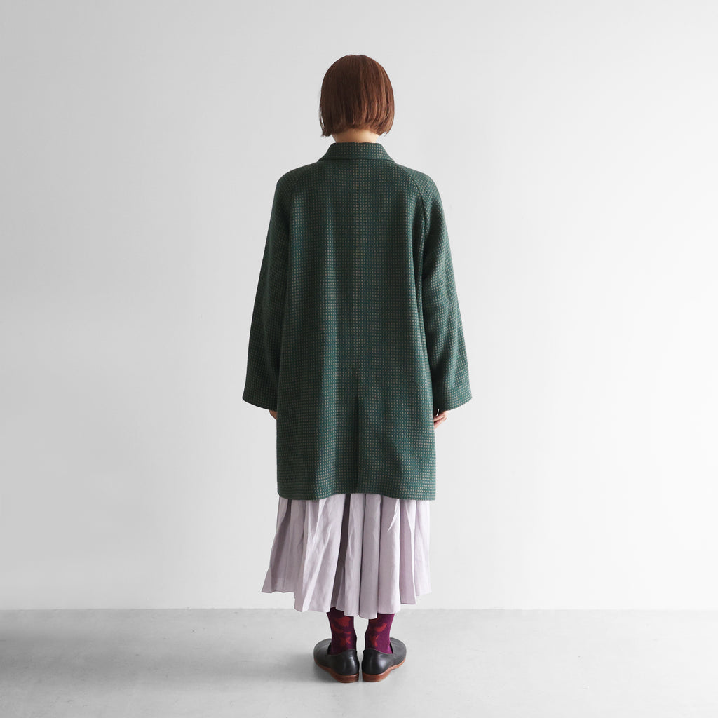 “HUIS×尾州”ウールドットツイードミドルコート 【ユニセックス】316