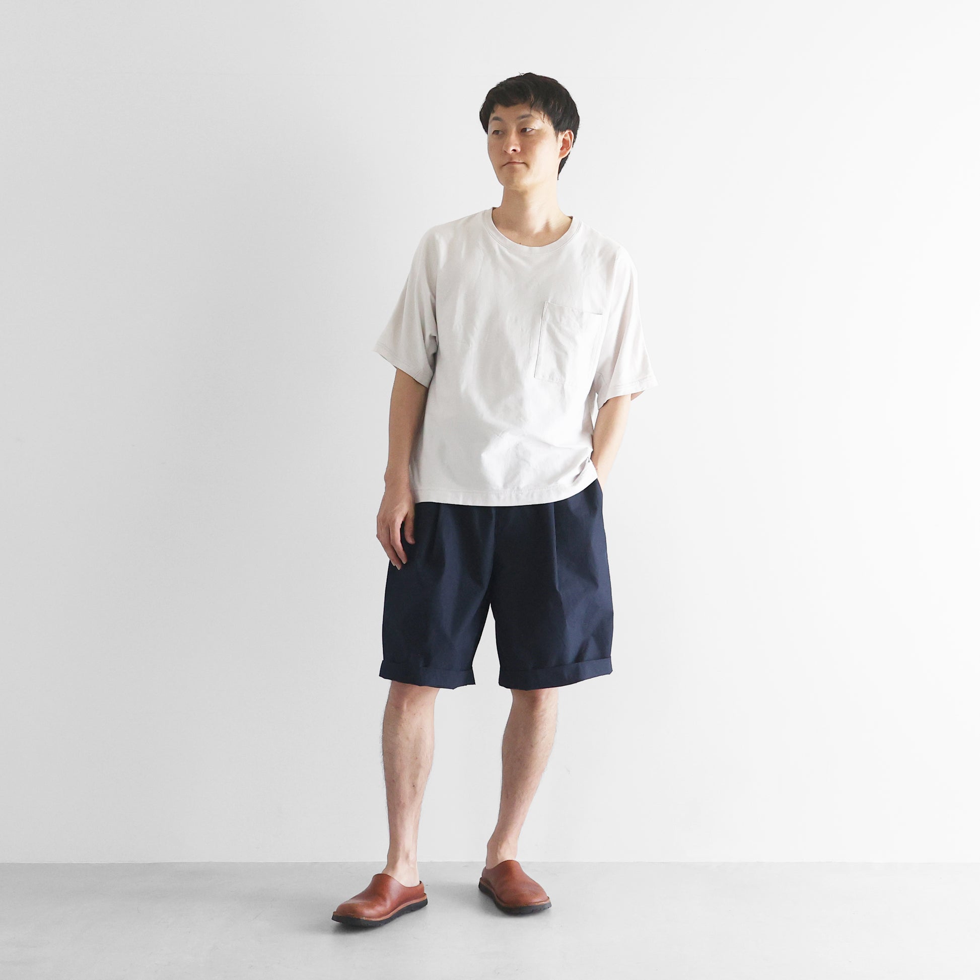ばちばちタイプライタークロスワイドハーフパンツ【ユニセックス】514