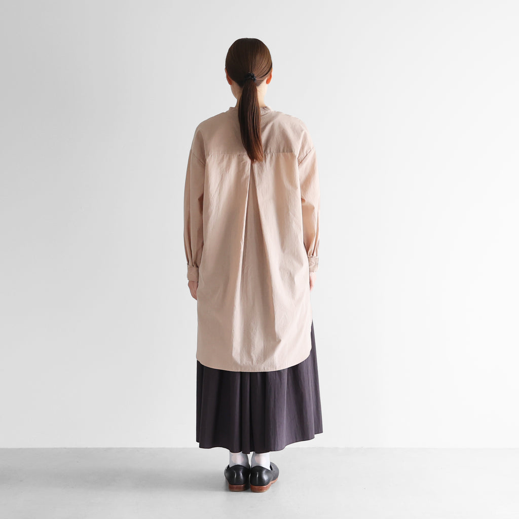 ゆるふわコットン比翼ロングシャツ【レディス】021