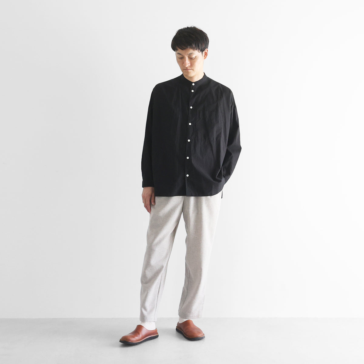 “HUIS×尾州”ウールトロイージープレーンパンツ【ユニセックス】510