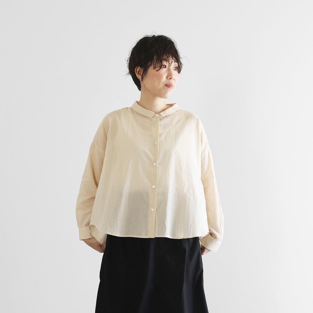 なめらかコットンワイドブラウス【レディス】U102