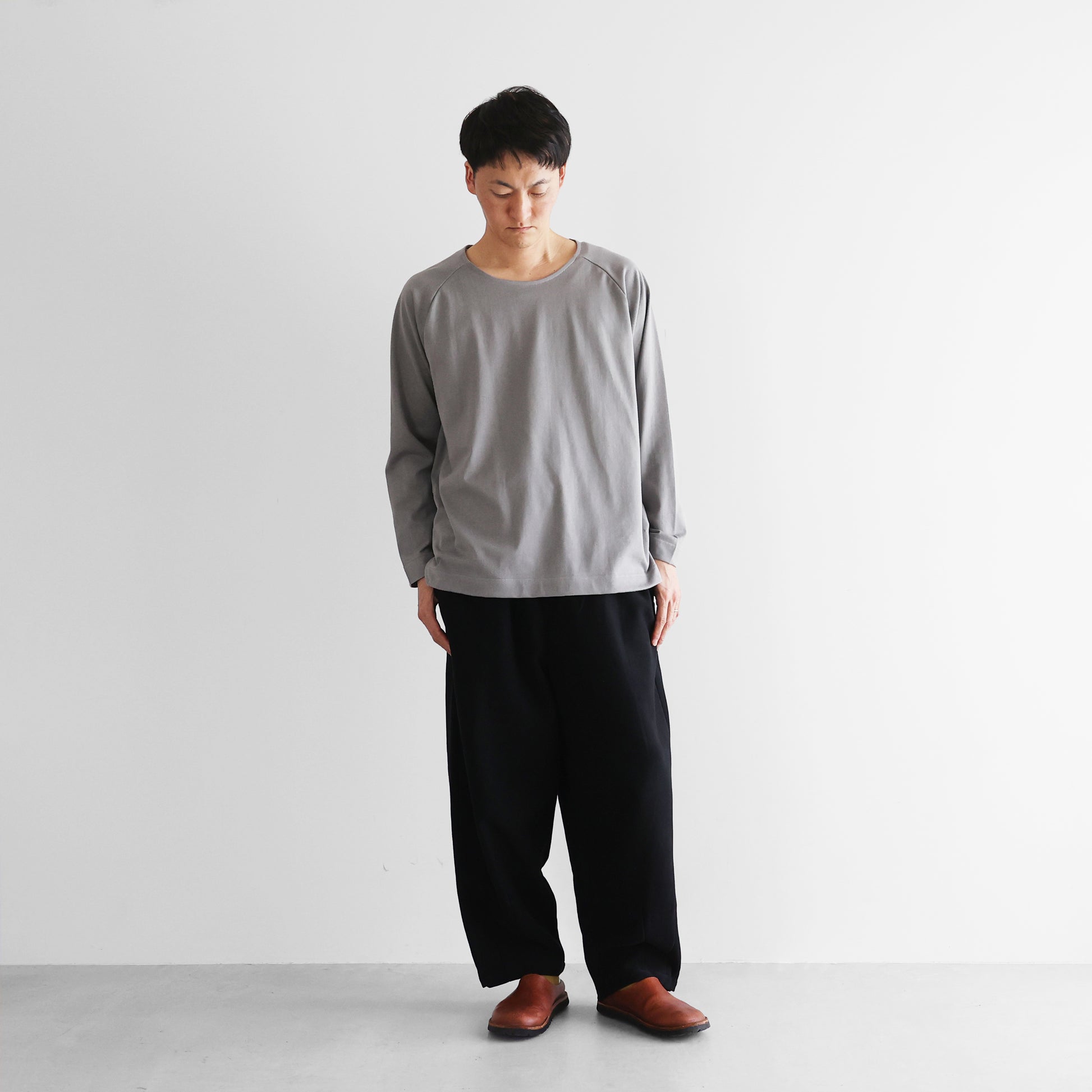 HUIS×yohaku吊り編みニットカットソー【ユニセックス】HY603