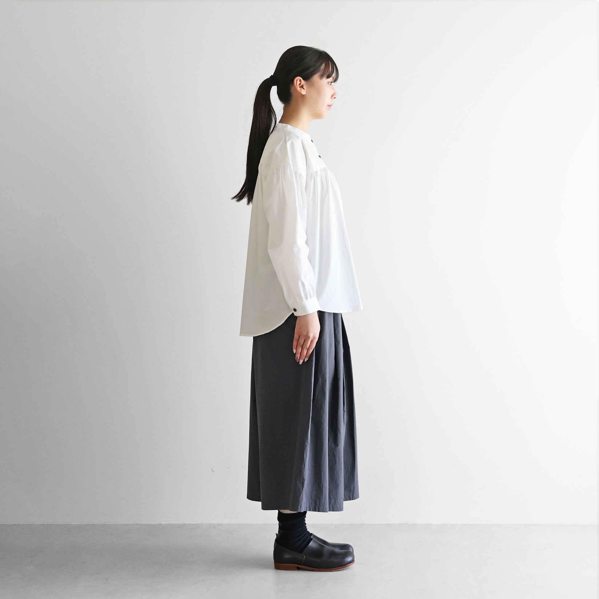 オーガニックコットンラップスカートパンツ【レディス】 U404