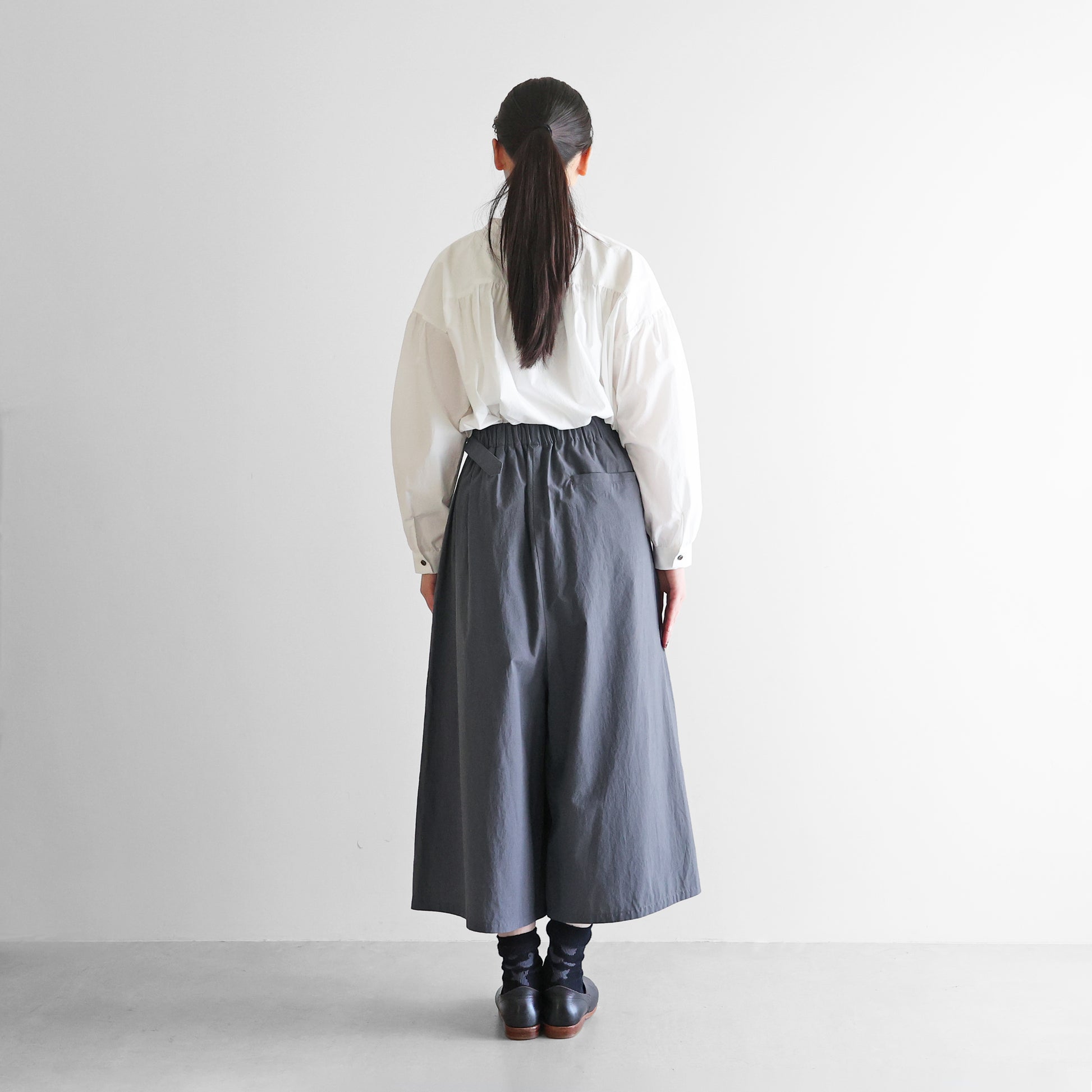 オーガニックコットンラップスカートパンツ【レディス】 U404